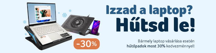 Laptop + Hűtőpad akció!