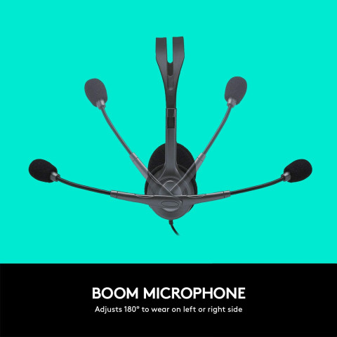 Logitech H111 Mikrofonos headset - fekete
