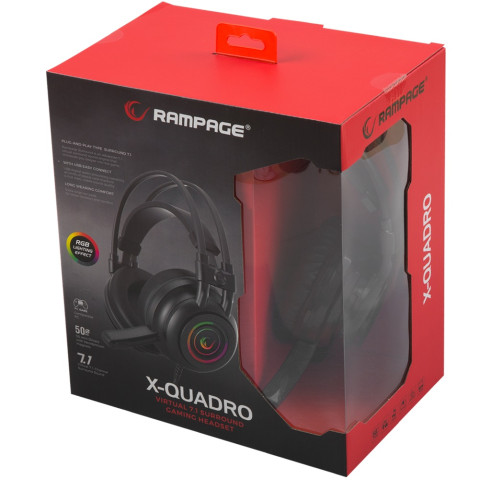 Rampage RMK2 XQuadro Gamer Headset
