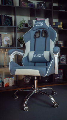 BANDIT Iceberg Gamer szék - fehér/kék
