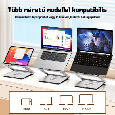 MCHOSE Laptop állvány S95 Ezüst