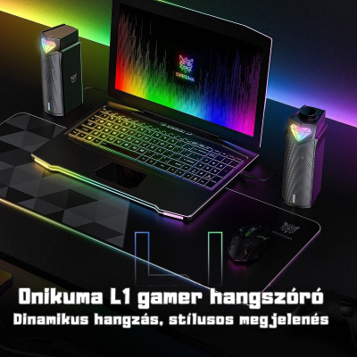 Onikuma L1 RGB 2 in 1 Soundbar/Asztali Hangszóró