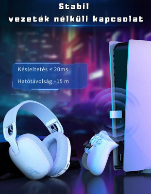 Onikuma B2 Vezeték Nélküli Bluetooth Gamer Fejhallgató
