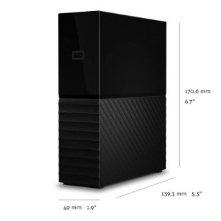 WD My Book 3,5" 8TB USB3.0 külső merevlemez - Fekete