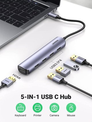 Ugreen M417 5 az 1-ben USB-C Hub