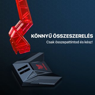 Onikuma ST-3 Headset állvány - Fekete-Piros
