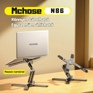 MCHOSE Laptop állvány N86 Ezüst