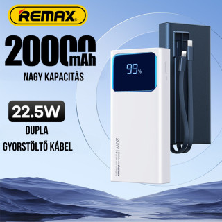 Remax Voyage Series gyorstöltő Powerbank 20000mAh