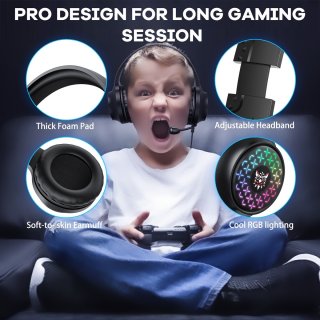 Onikuma X7 Pro RGB Gaming Fejhallgató - Fekete