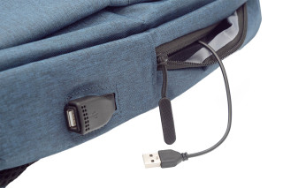 Stride Vízálló USB Portos Notebook Hátitáska 15,6" - Kék