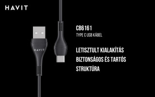 Havit CB6161 USB-Type-C kábel - 1M