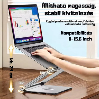 MCHOSE Laptop állvány S95 Ezüst