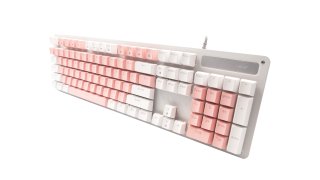 Acer OKW212 Mechanikus Gamer Billentyűzet - Fehér-Pink - Angol kiosztás!