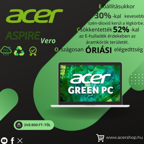 Acer Aspire Vero Környzettudatos plakát
