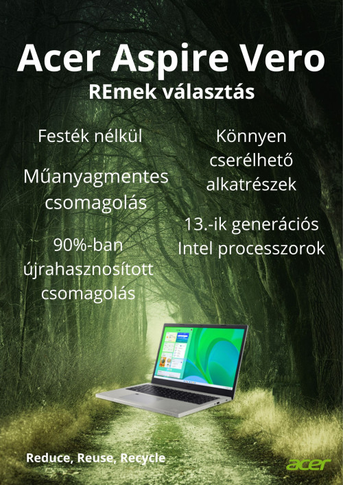 Egy zöldebb jövő az Acer Aspire Vero-val