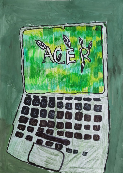 Acer-Zöld laptop