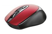 Trust Zaya Rechargeable Wireless Mouse - Piros, vezeték nélküli, wireless