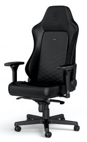 Noblechairs Hero Gaming Chair Leather - Valódi bőr! - Fekete - Gaming szék / asztal / szőnyeg