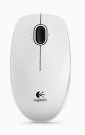 Logitech B100 Optical USB Mouse - Fehér, vezetékes, optikai