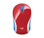 Logitech Wireless Mini Mouse M187 - Piros, vezeték nélküli, wireless, optikai