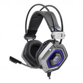 White Shark LION Gaming Headset Mikrofonnal - Fekete/Ezüst - 2 év garancia - Headset