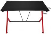 Nitro Concepts D12 Gaming Asztal - 1160 x 750 mm - Fekete/Piros - 2 év garancia - Gaming szék / asztal / szőnyeg