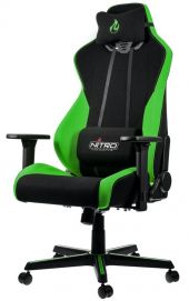 Nitro Concepts S300 Atom Zöld Gaming Szék - Fekete/Zöld - 2 év garancia - Gaming szék / asztal / szőnyeg