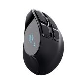 Trust Voxx újratölthető vezeték nélküli ergonomikus egér - Fekete, vezeték nélküli, wireless