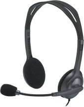 Logitech H111 Mikrofonos headset - fekete, sztereó, mikrofonos, USB, jack