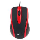 Havit MS753 Vezetékes Egér - Fekete/Piros - Egerek