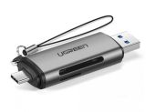 Ugreen USB + USB-C adapter, SD + microSD kártyaolvasó