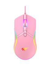 Havit MS1026 - RGB Gaming Egér - Pink, világítós, gaming