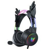 Onikuma X15 PRO Gamer Fejhallgató - Rénszarvasos, sztereó, mikrofonos, gaming