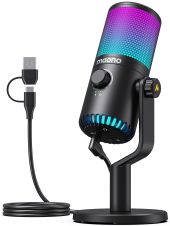 MAONO DM30 USB Streamer/Gamer Mikrofon RGB - Fekete - Mikrofon/Streaming