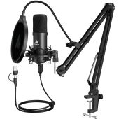 MAONO AU-A04E USB Streamer/Podcast Mikrofon Kit - Mikrofon/Streaming