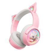 Onikuma B5 Vezeték nélküli Gaming headset - Pink - Cicafüles, mikrofonos, gaming