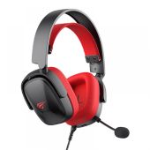Havit H2039d Gamer fejhallgató Fekete-Piros, mikrofonos, gaming, jack