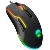 Everest SM-G14 DUSK fekete RGB Gamer Egér, vezetékes, világítós, gaming