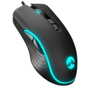 Everest SM-G56 CORAX Gamer fekete optikai egér, világítós, gaming, optikai