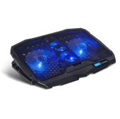 Spirit of Gamer Notebook Hűtőpad 17"-ig - AIRBLADE 600 Blue - Laptop hűtőpad/állvány