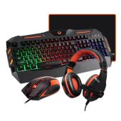 Meetion 4 in 1 Gaming szett - Headset + Billentyűzet (Angol) + Egér + Egérpad - 1 év garancia - Billentyűzetek