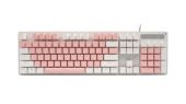 Acer OKW212 Mechanikus Gamer Billentyűzet - Fehér-Pink - Angol kiosztás!, gaming, világítós, mechanikus, RGB