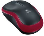 Logitech Wireless Mouse M185 - Piros, vezeték nélküli, wireless, optikai